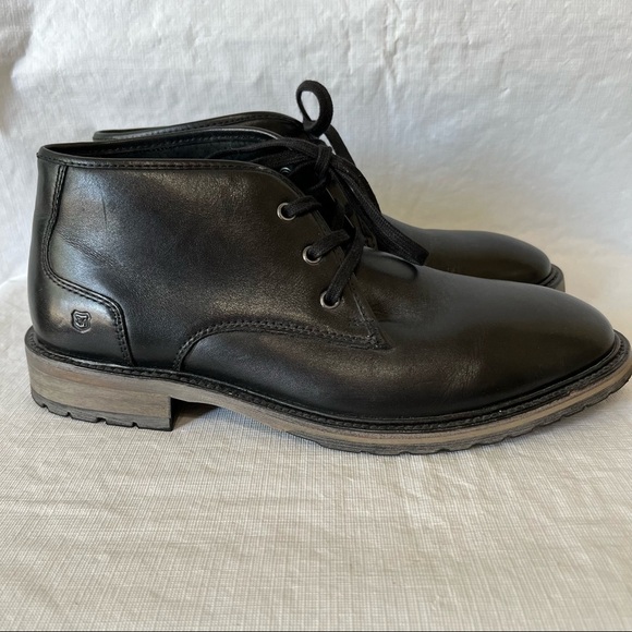 Andrew Marc Black Leather Chukka Boots main image 7